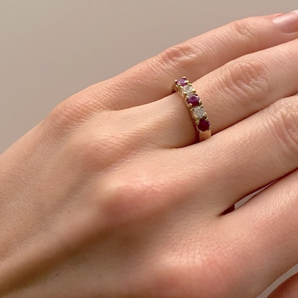 NWOT 14K Gold Plated Purple and Clear Crystal Stones - Picture 17 of 17